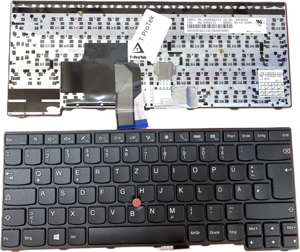 DEUTSCHE - Tastatur mit Trackpoint kompatibel für LENOVO IBM ThinkPad E450c Serie