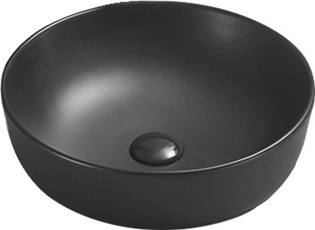 Mexen Lana Aufsatzwaschbecken 41 x 41 cm, Schwarz matt - 22234185
