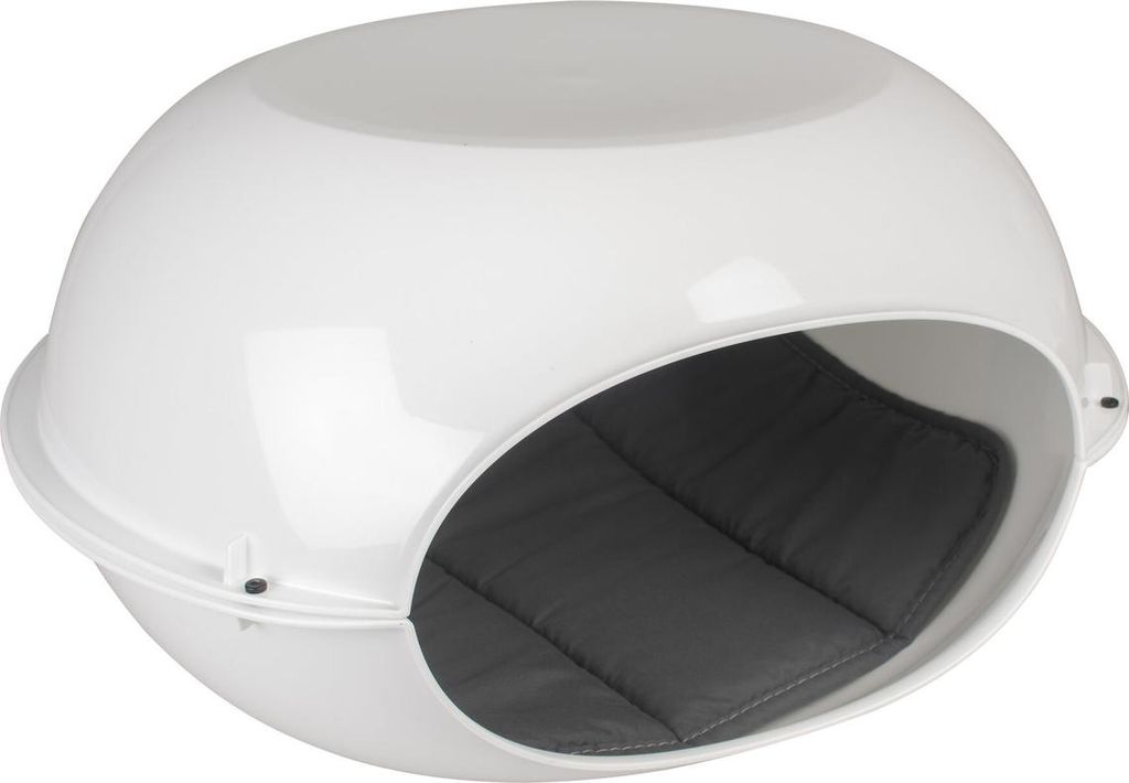 Igloo pour chat Duvo+ avec coussin, blanc Image du produit 