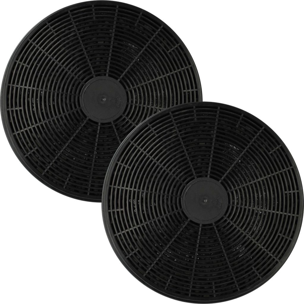 vhbw 2x Aktivkohlefilter kompatibel mit Schneider 50618, 50619, I2-70 A+ BTZ, 50614, 50615, 50627, 50628, 50625, 50626 Dunstabzugshaube - 17,5 cm