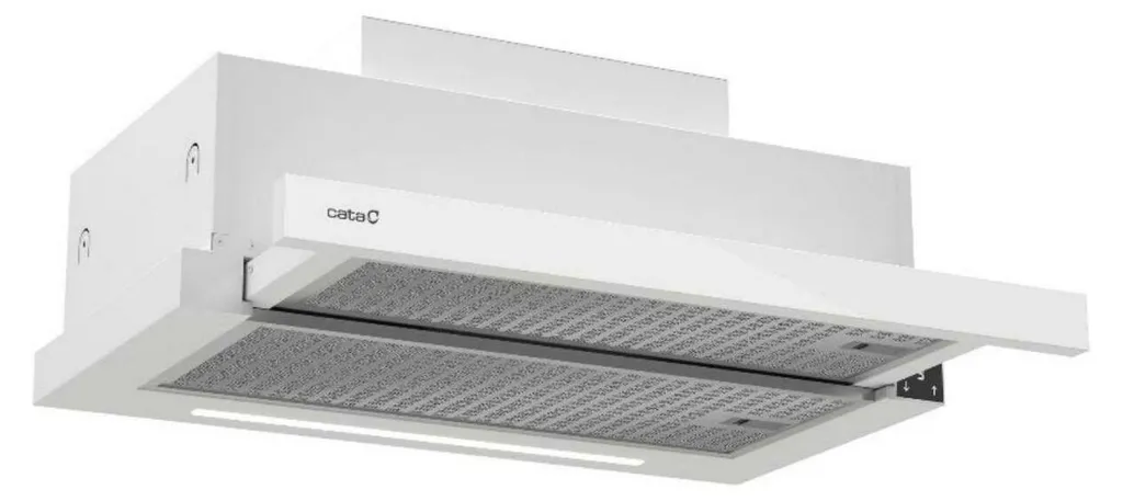 Hotte Aspirante Encastrable CATA TFH 6830 GWH Blanche Design 600m³/h