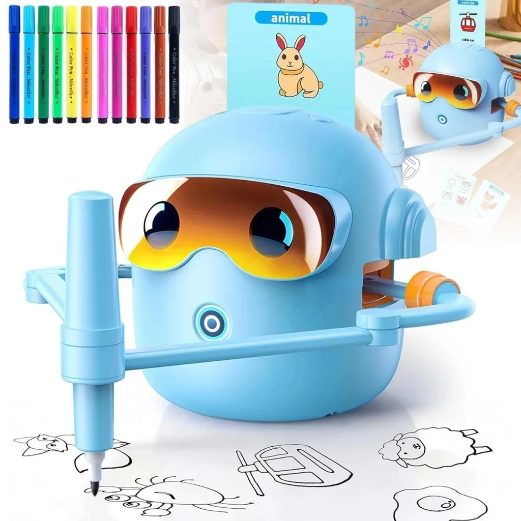 Robot de dessin interactif à commande vocale et 100 modèles - 2