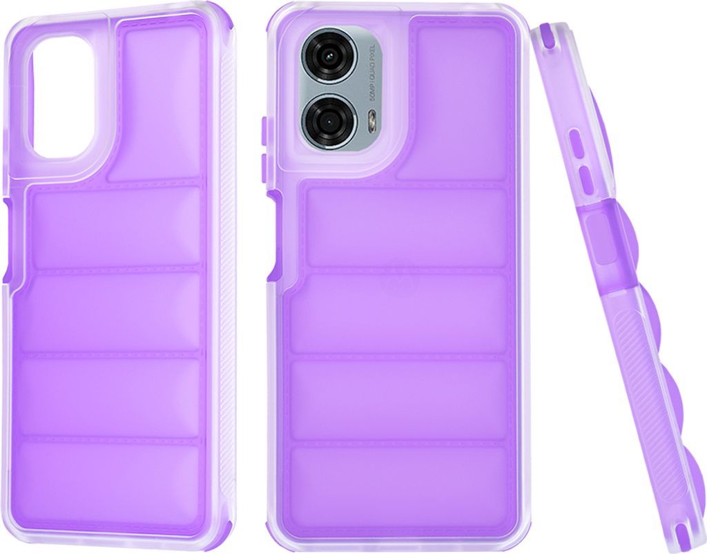 Techsuit Wave Shield Back Cover Hülle für Motorola Moto G24 Power - Lila