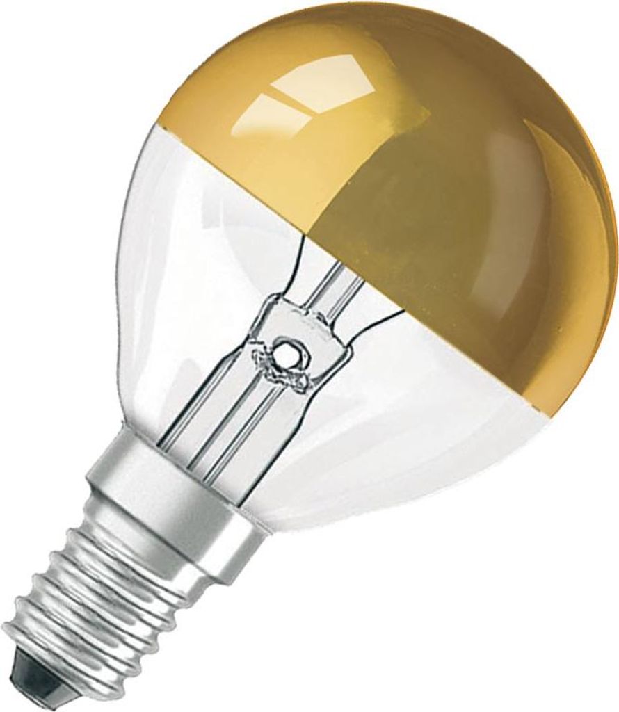 Bellight Tropfen Glühbirne 40W E14 Kopfspiegel Gold Produktbild 