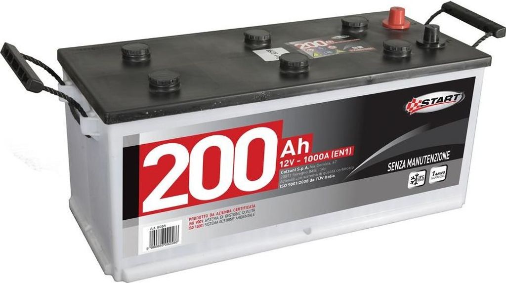 START LKW Batterie 200AH 1000A Pluspol: Rechts Kasten C