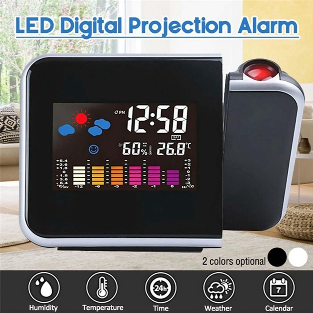 2 in1 LED Digital Projektionswecker Projektionsuhr, Produktbild 9