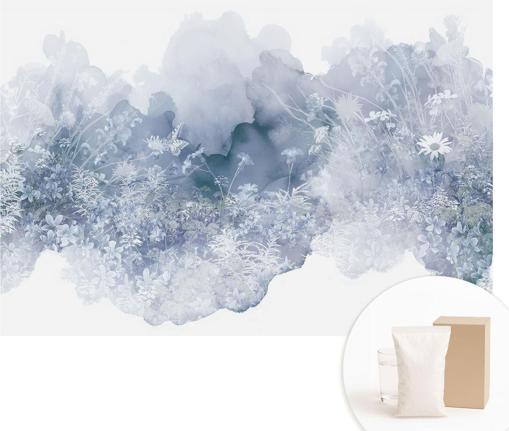Fototapete - Wandbilder für Wohnzimmer - 152x104 cm - Dekorative Wandfolie - Modernes Design für Wanddekoration - Tapeten für Innenräume - Blum...
