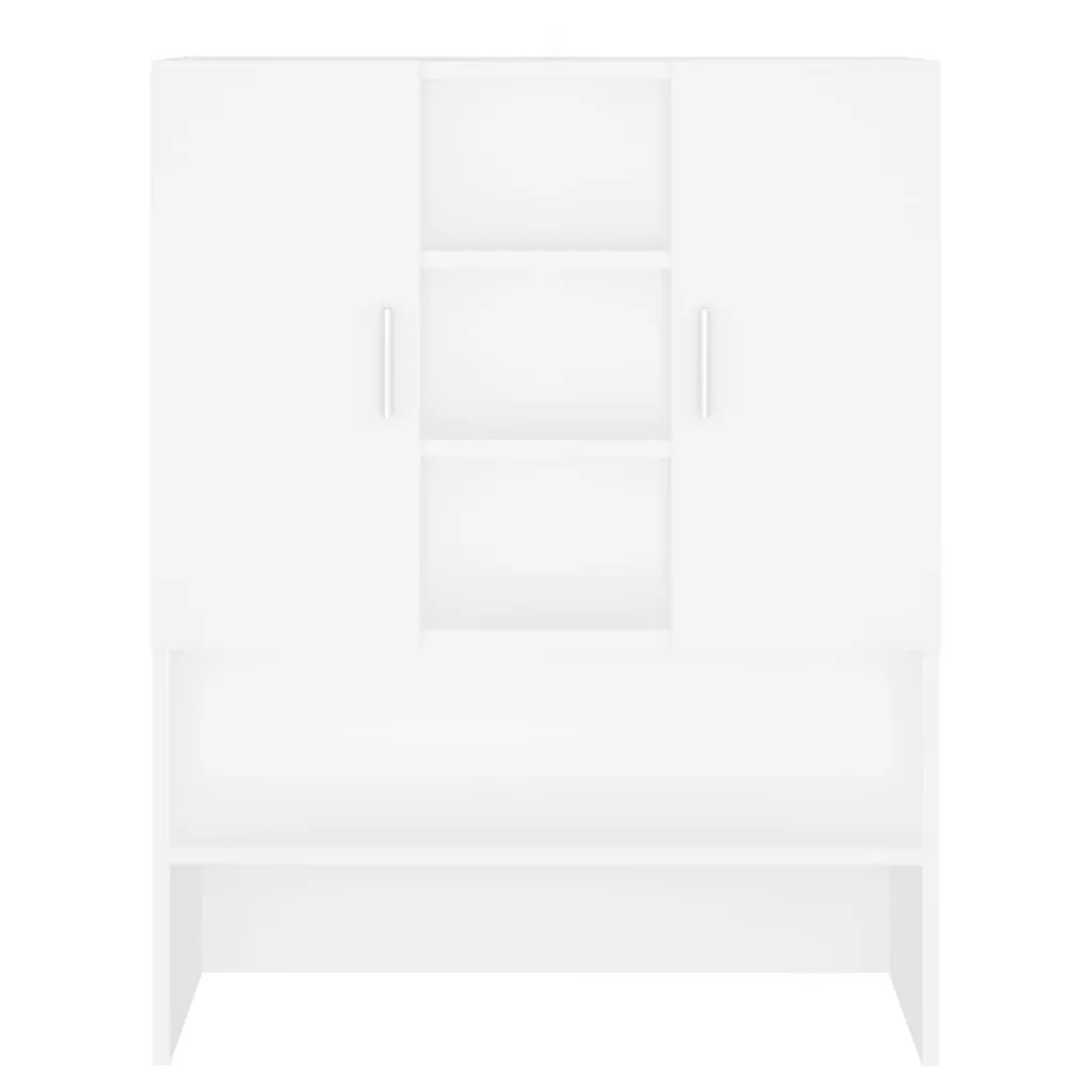 Rangement pour buanderie et armoire pour machine à laver Blanc compacte - 11