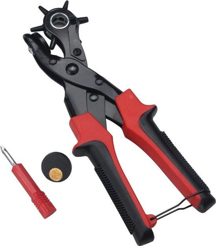 Starker Lederlocher für 6 Größen, ergonomisch und langlebig