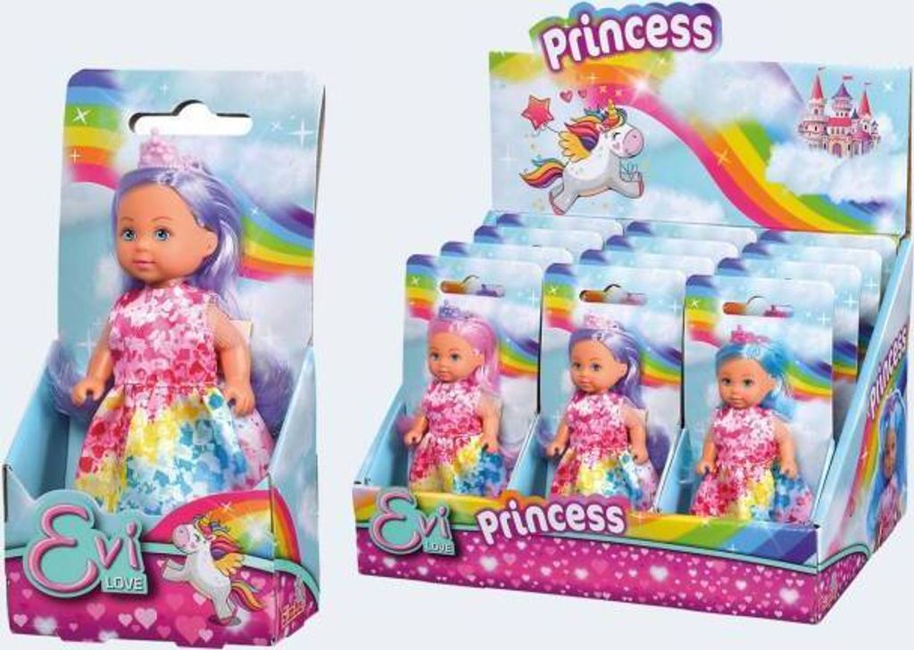 Evi Princess als Regenbogen Prinzessin bunte Haare