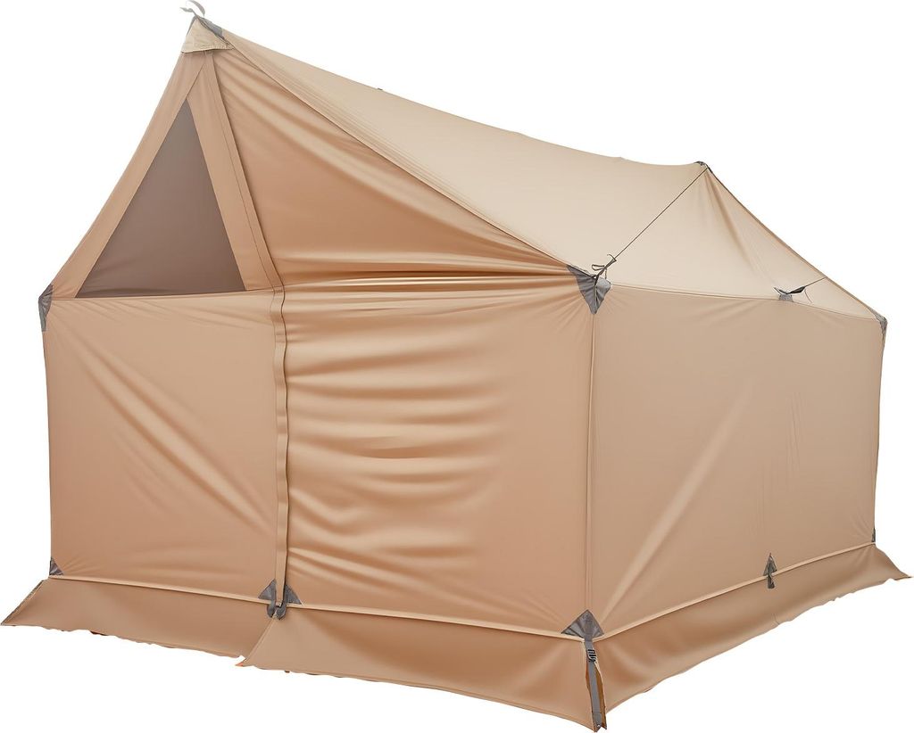 SucceBuy Campingzelt für 2 Personen mit Ofenöffnung, wasserdichtes Zelt für den Winter mit Belüftung, leichtes und tragbares 4-Jahreszeiten-Zel...