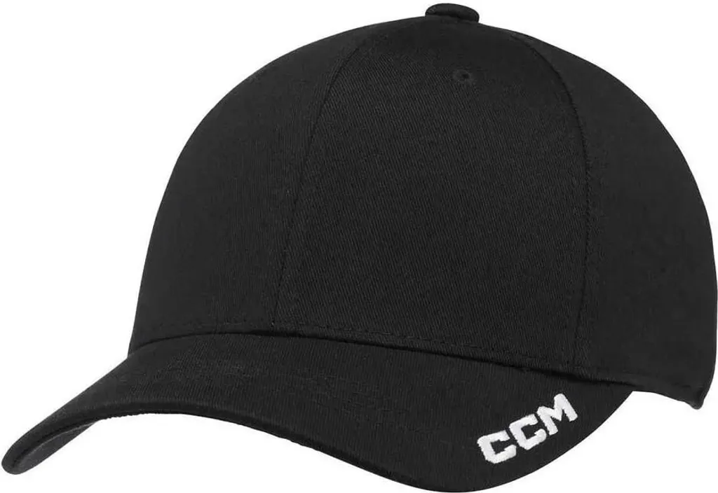 Casquette CCM Team Training Noire avec Technologie Flex pour Hockeyeurs