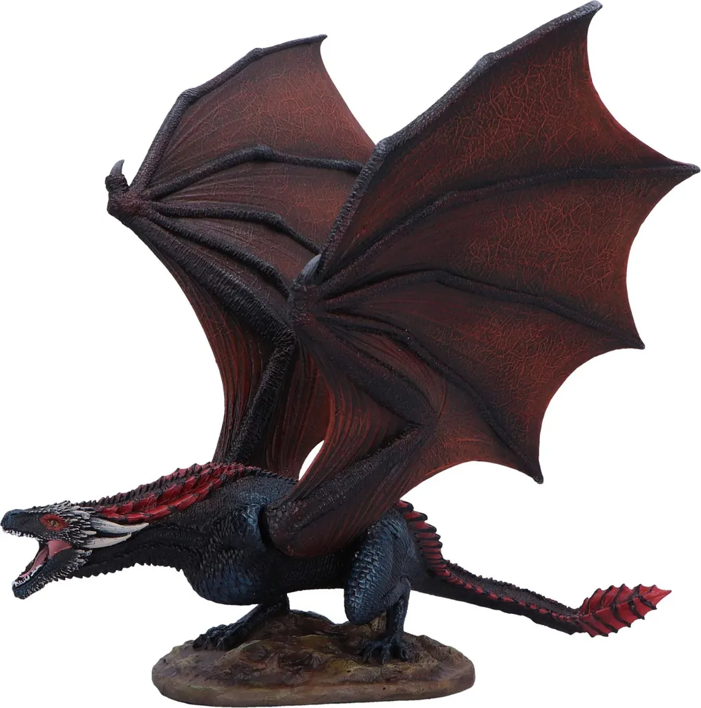 Objet de Collection Drogon pour Fan Game of Thrones - Figurine Brune 27cm
