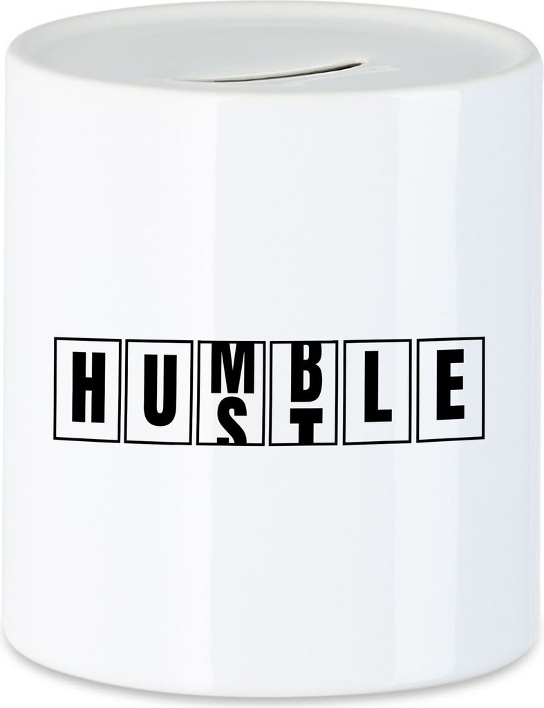Humble Hustle Spardose Motivation Erfolg Fitness Lifestyle