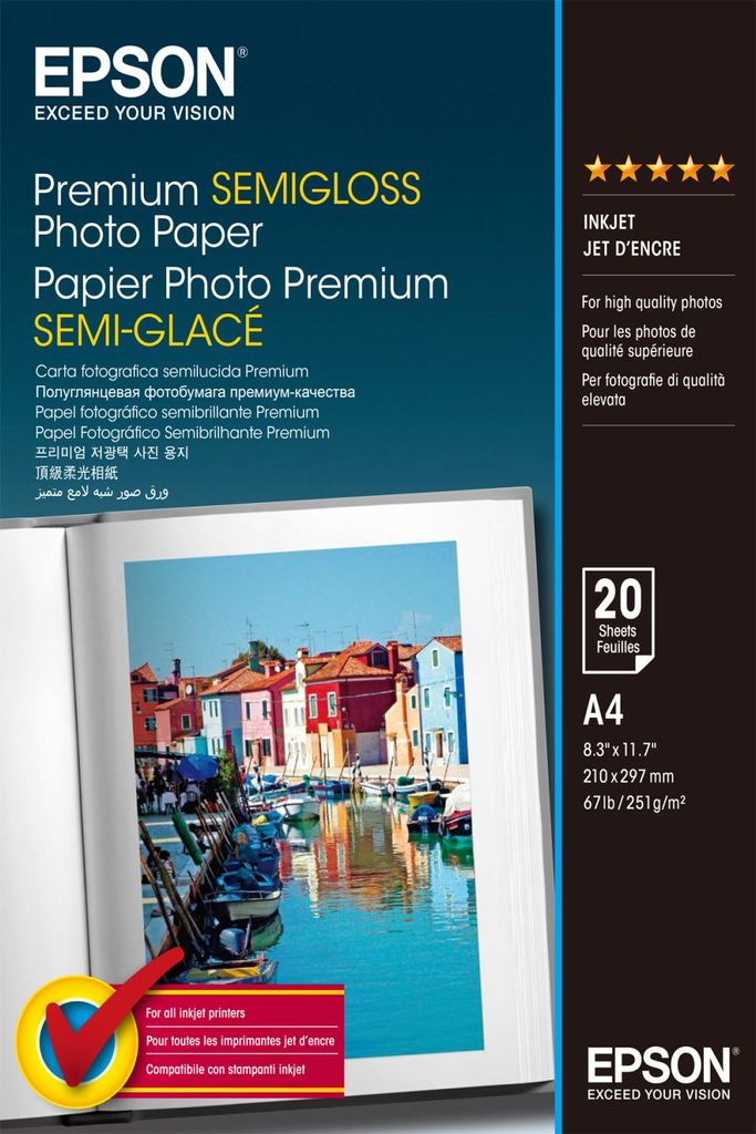 Epson Fotograficzny papier półbłyszczący Semigloss Photo Zdjęcie produktu 