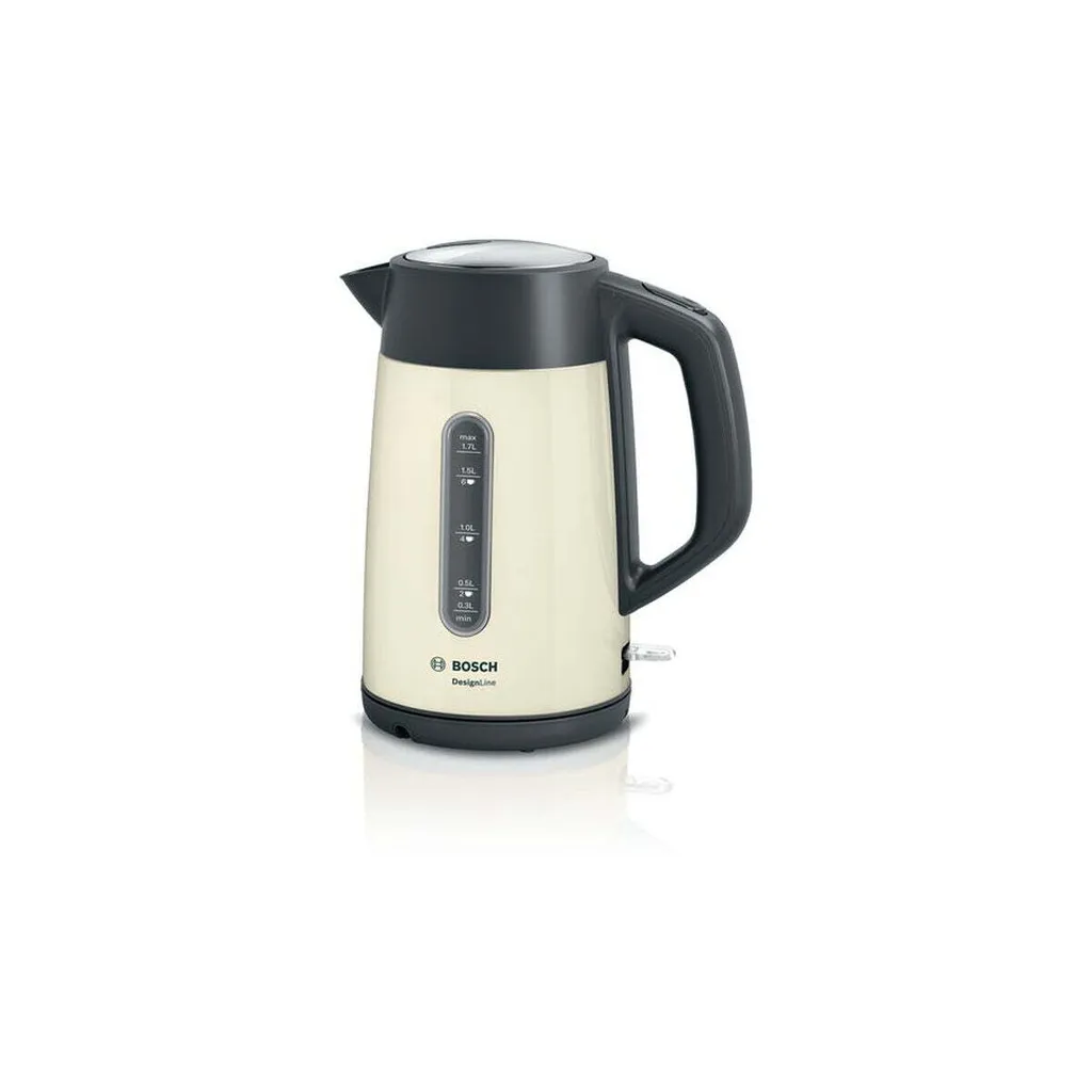 Bosch | Bollitore | TWK4P437 | Elettrico | 2400 W | 1,7 L | Acciaio inox | Beige