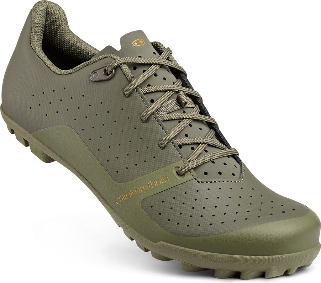 Crankbrothers Candy Gravel Schuh, XC Lace, dark green/dark green/ochre green, 43 (EU) | 9.5 (US)