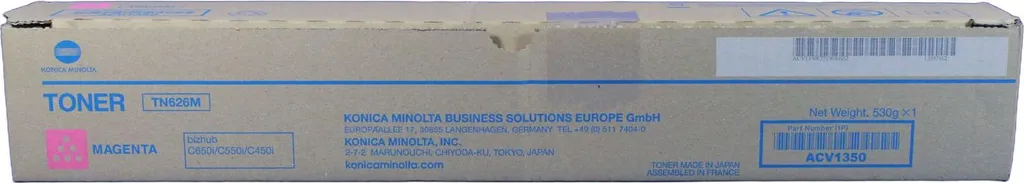 Cartouche de toner magenta TN-626 compatible Konica Minolta ACV135A
