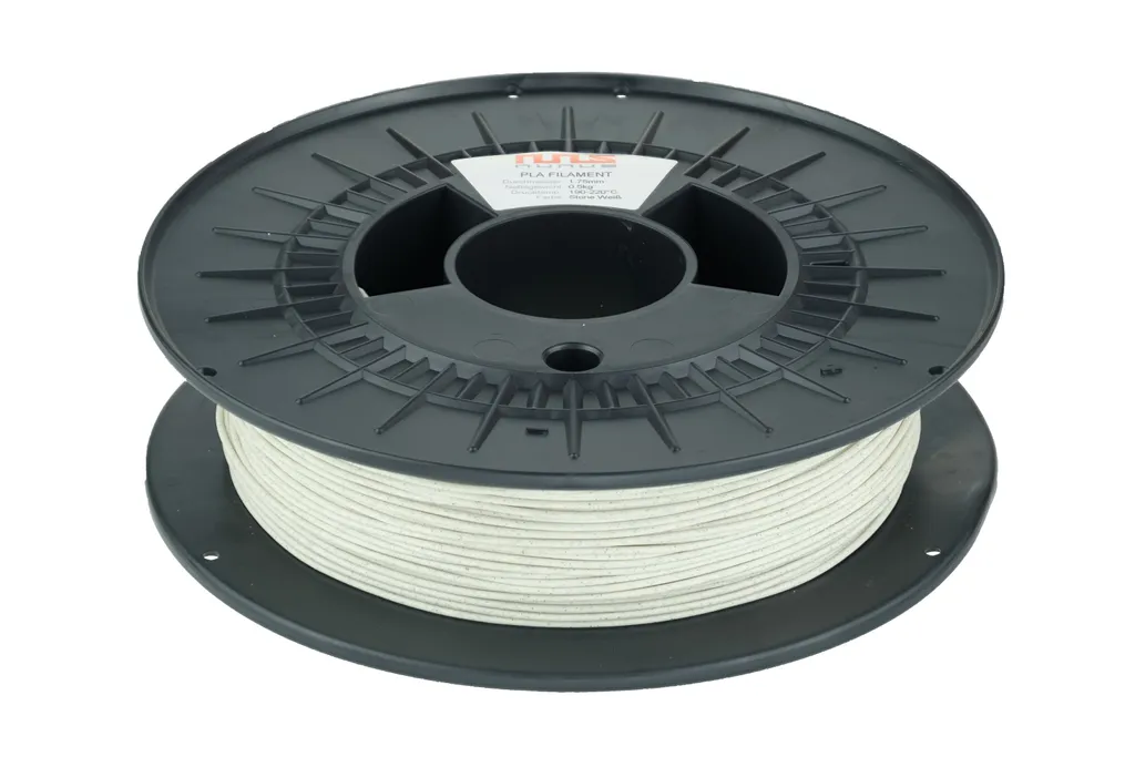 Filamento PLA NuNus 1,75 mm 0,5 kg (pietra), filamento 3D Premium 1,75 mm per tutte le stampanti 3D. Nessuna deformazione, forte adesione, nessun intasamento