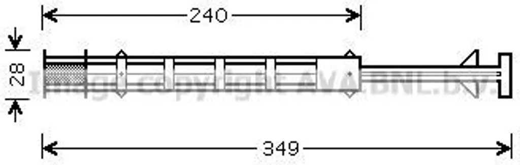 Sécheur de clim PRASCO haute durabilité pour Mercedes Viano et VW CC 358