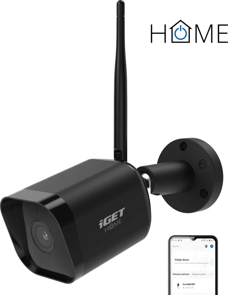 Caméra WiFi Full HD Audio Bidirectionnel et Vision Nocturne iGET CS6