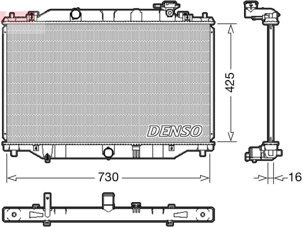 DENSO Kühler, Motorkühlung DRM44039