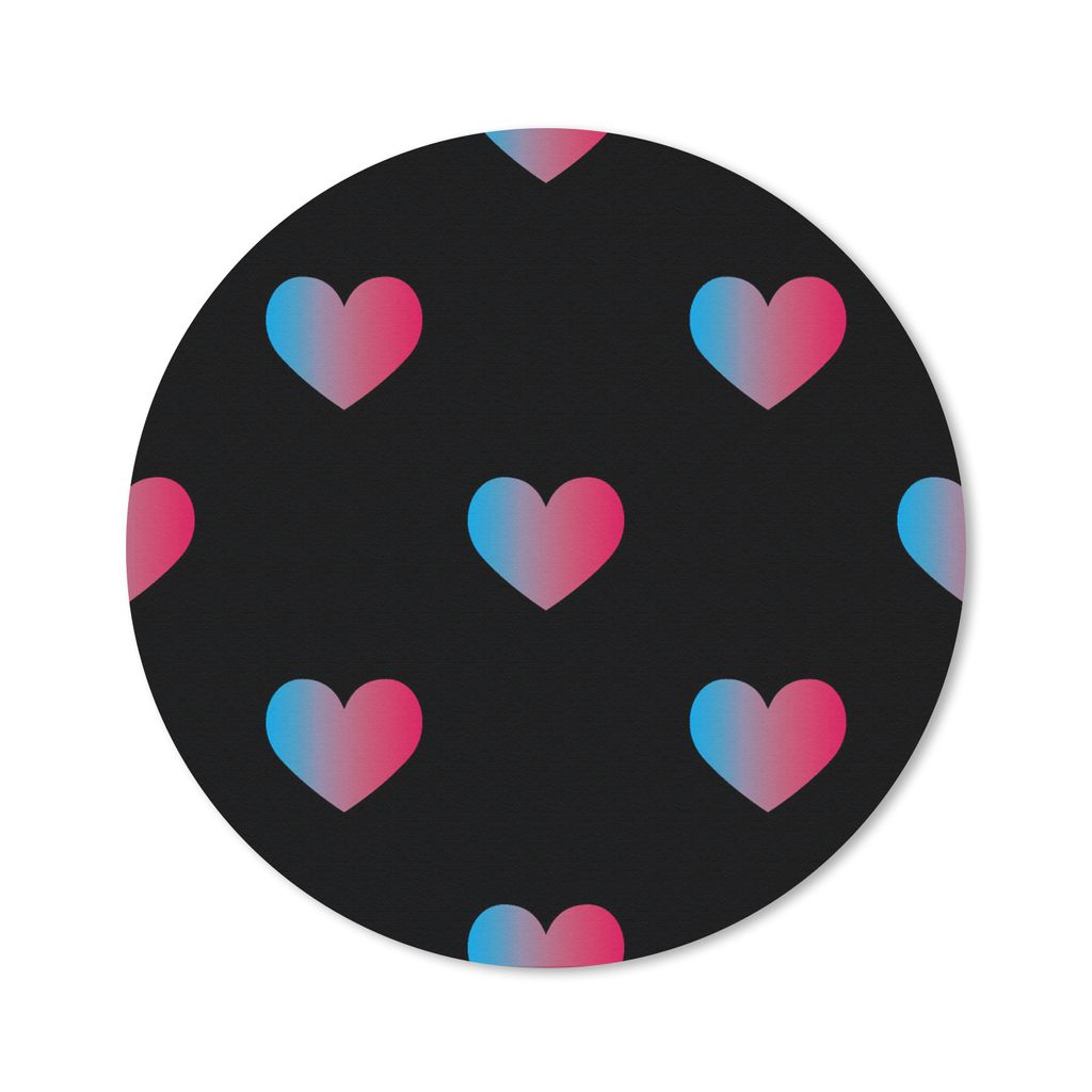 MuchoWow Mauspad Mousepad Liebe - Rosa - Blau - Valentinstag 40x40 cm - Mousepads - Maus Mat - Pad - Mausunterlage - Schreibtisch Accessoires
