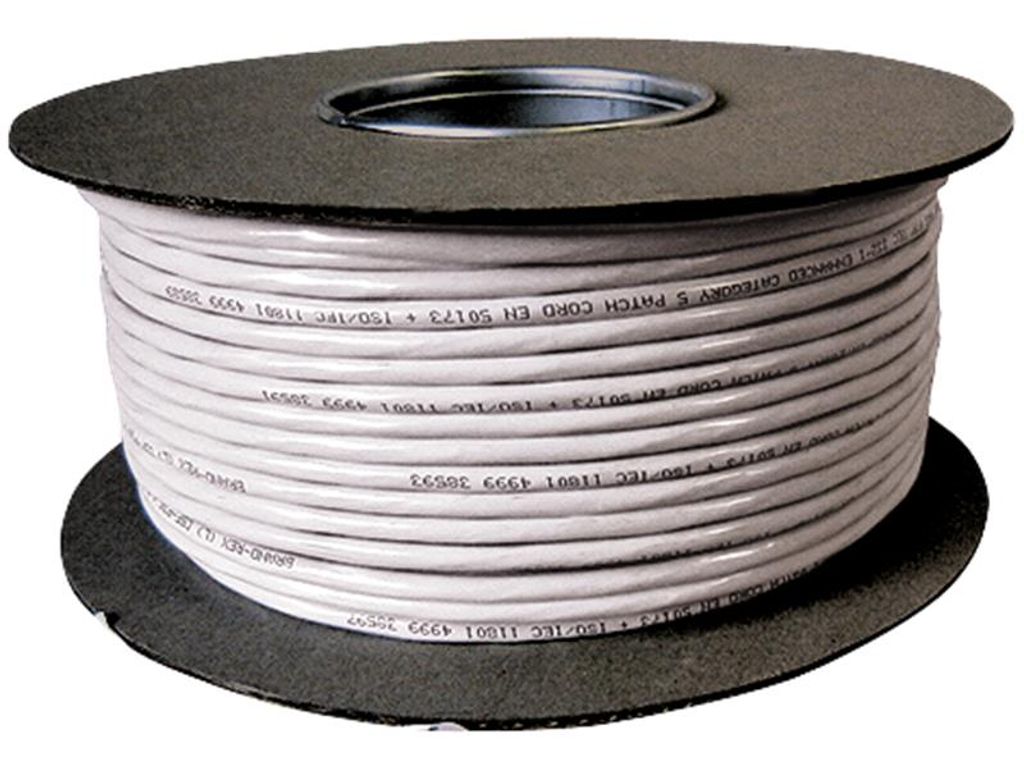Netzwerk-Kabel CAT-6 Verlegekabel 100m-Rolle, für 1 GBit Produktbild 