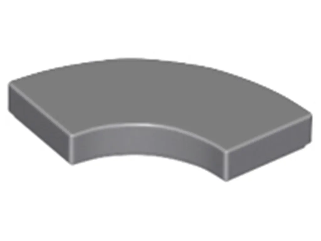 Complétez vos créations Lego avec 250 tuiles 2x2 coin rond gris foncé