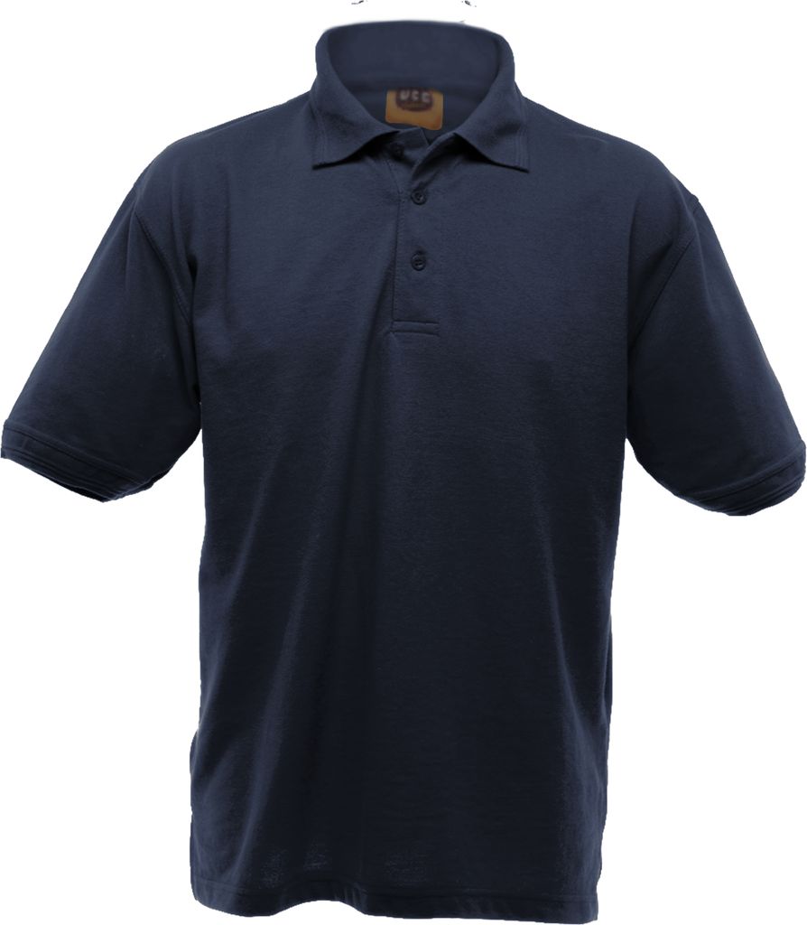 UCC 50/50 Heavyweight Pique Herren Polo-Shirt, Kurzarm BC1195 (S) (Marineblau)