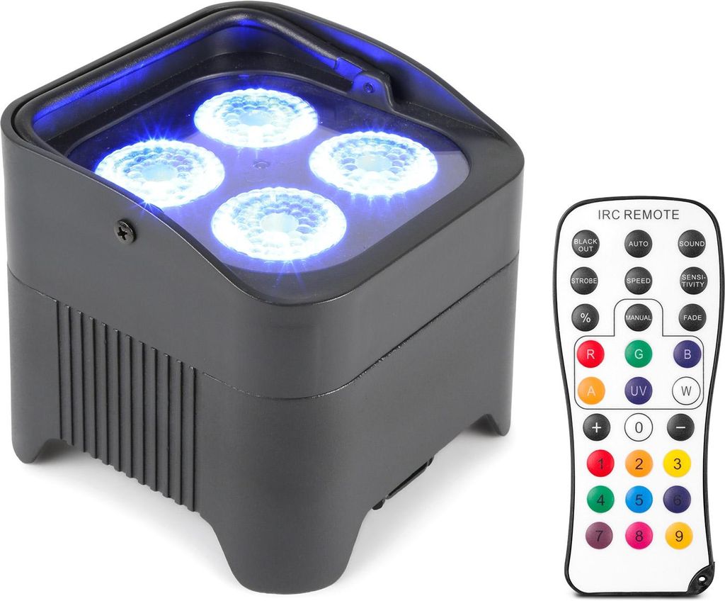 BeamZ BBP94 Uplight Par, Disco-Strahler, Schwarz, IP20, LED, 4 Lampen, 10 W