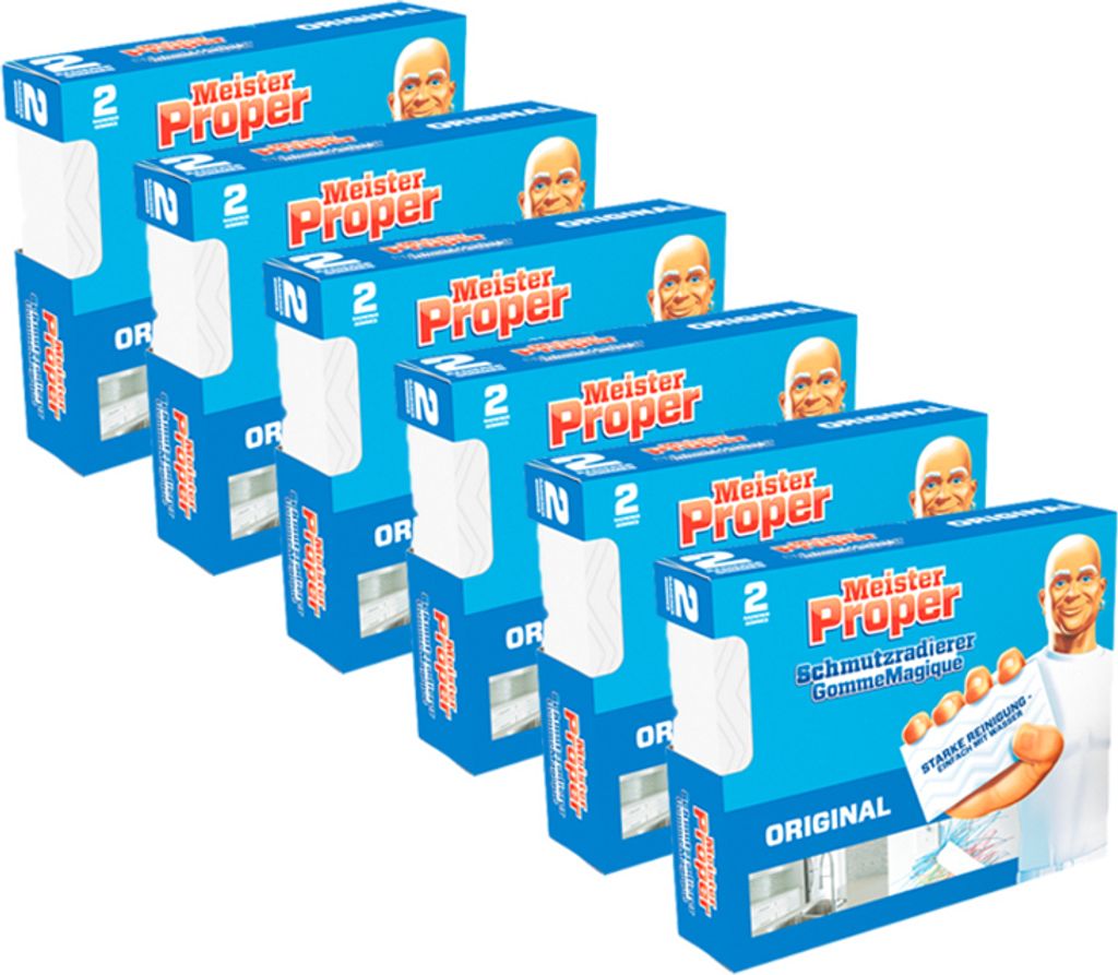 6 Packungen Meister Proper EXPRESS Schmutzradierer 6 x 2er Produktbild 