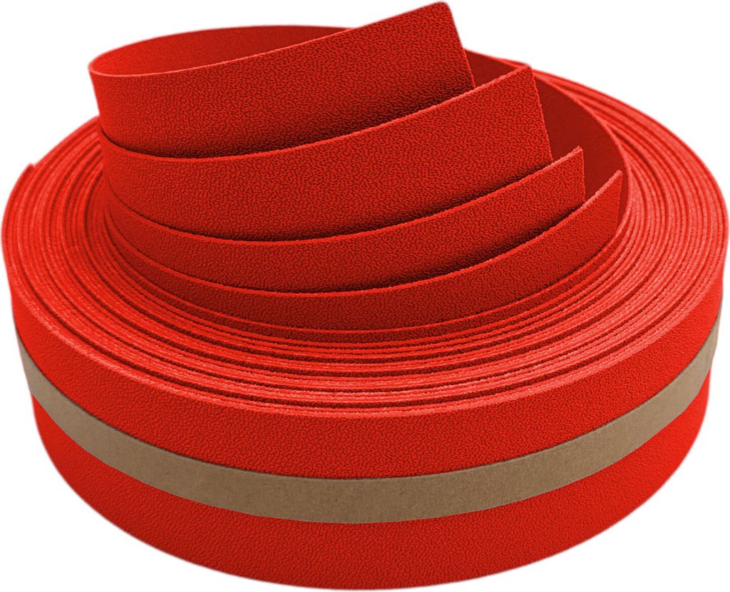Doppelstab Sichtschutz zaun|zu PREMIUM VIERTEL Set Streifen 2,55m PP Zaunblende Rot 2,55m