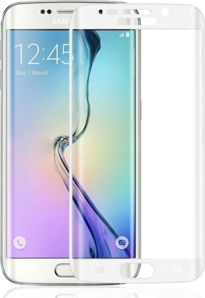 Samsung Galaxy S6 Edge+ / Galaxy S6 Edge Plus 3D Panzer Glas Folie Display Schutzfolie Hüllen Case Weiß