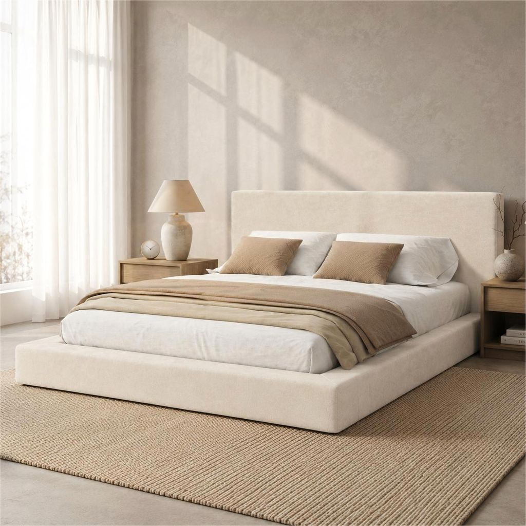 Flieks Polsterbett 180x200cm mit Lattenrost, Doppelbett Produktbild 