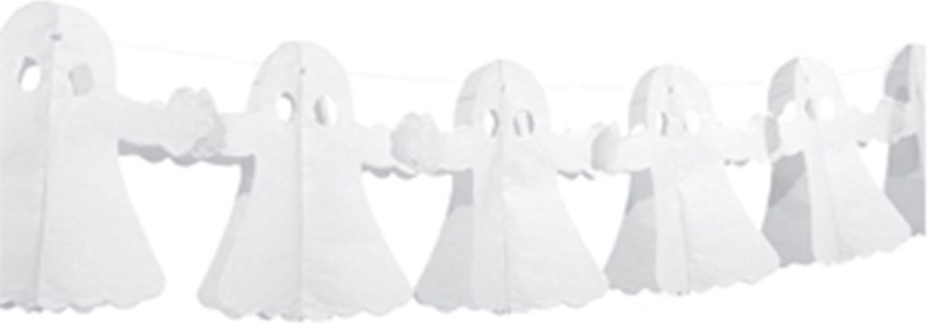 Parade Der Gespenster Geister Girlande Weiß 300cm