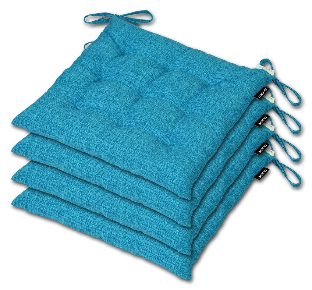 AMPO komplet poduszek na krzesło poduszki wiązane 35x35 4 Zdjęcie produktu 