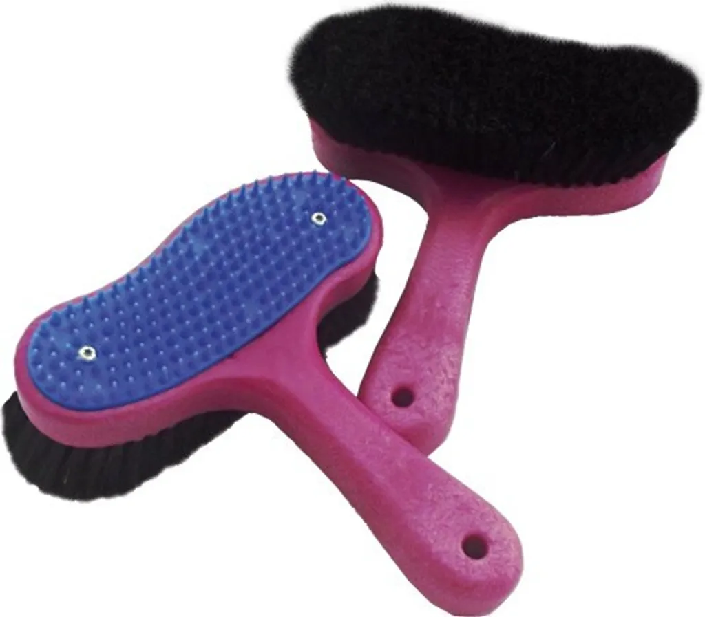 Haas Brosse Foal Extra Douce - Brosse Légère et Ergonomique pour Petit Cheval