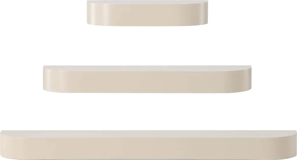 Table basse de sol beige de 135cm pour coin détente chaleureux