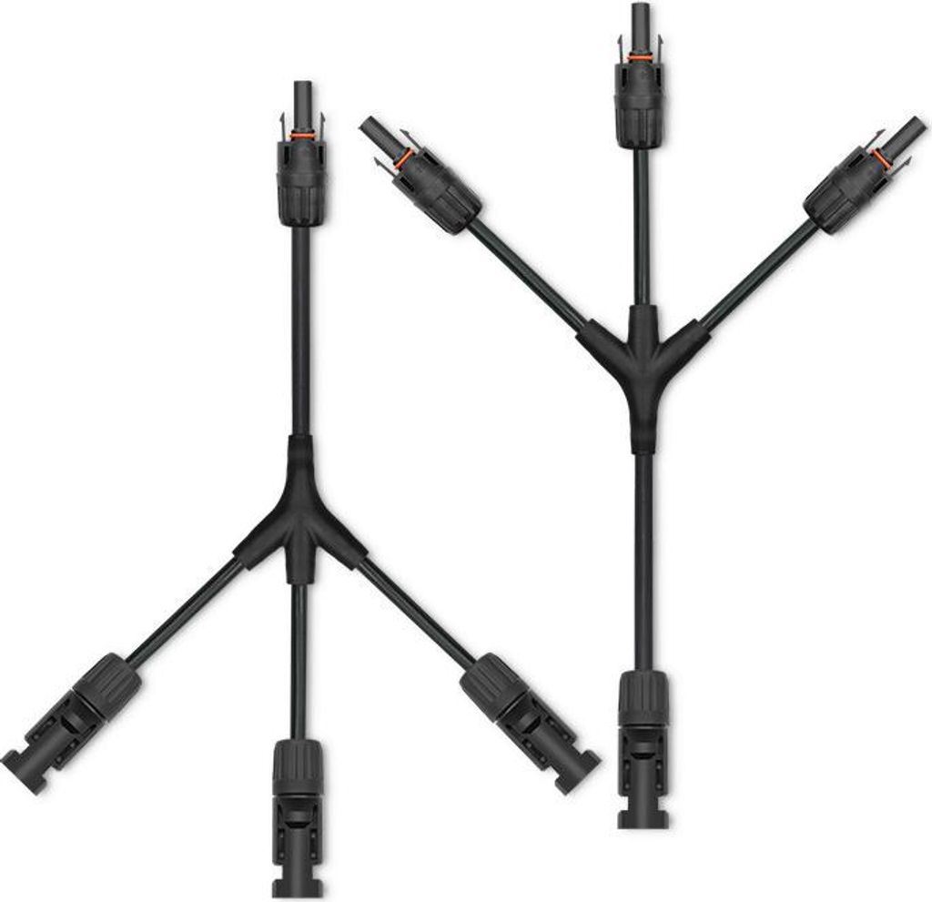 Qoltec Solarstecker | MC4 Stecker | Y-Typ | 1000V | 30A | Komplettset