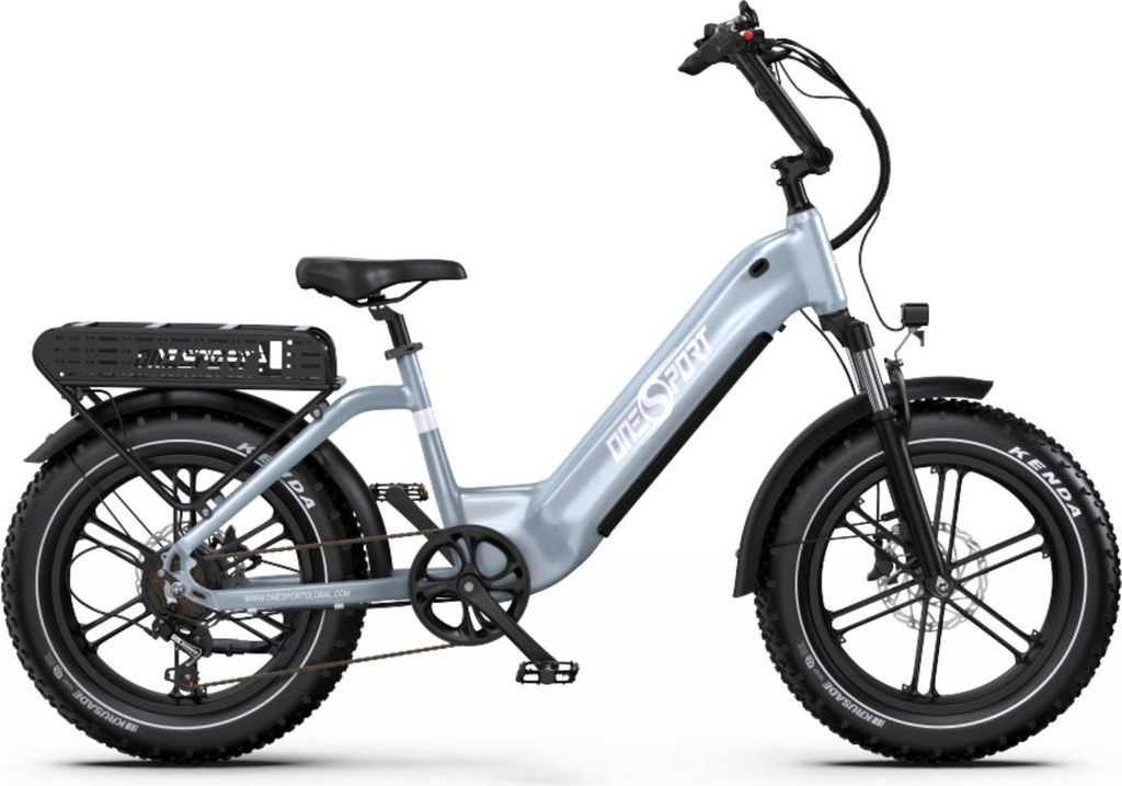 E-Bike ONESPORT OT08 - Akku 48V18AH 20 Zoll Räder Scheibenbremse - Grau
