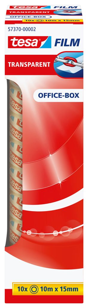 tesa Klebeband transparent 57370 15 mm x 10 m (10 Stück) Productafbeelding 