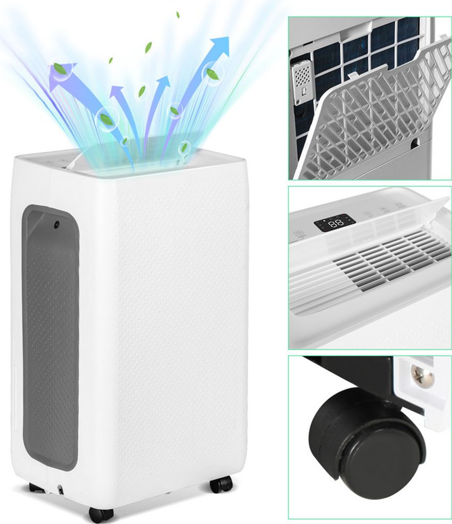 TolleTour Luftentfeuchter 26L/Tag Schlafmodus,Abnehmbarer 4.5L Tank 24-Stunden-Timer gegen Feuchtigkeit Schmutz & Schimmel für Schlafzimmer Badezi...