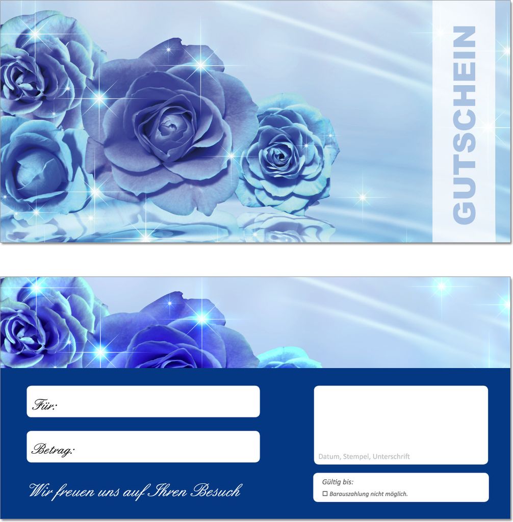 10 Geschenkgutscheine (Blumen-659) - Ein schönes Produkt für Ihre Kunden Gutscheine Gutscheinkarten für Bereiche wie Geschenke, Geburtstag, Frei...