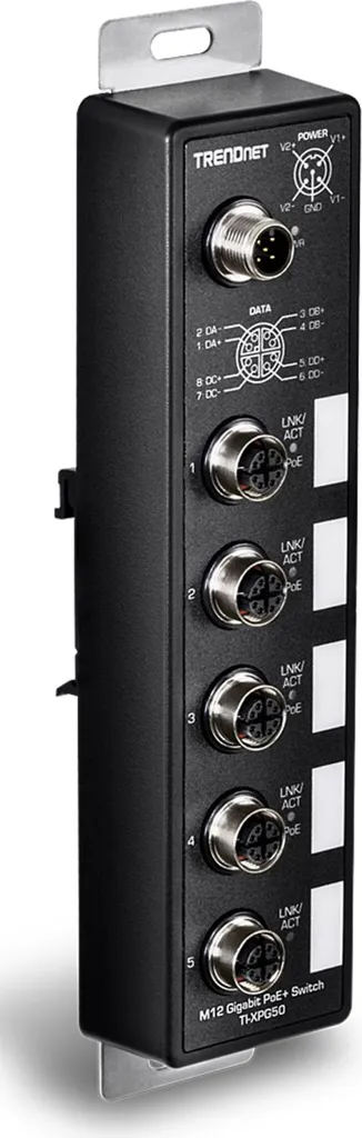 Switch Réseau Industriel Gigabit PoE Trendnet TI-XPG50 Etanche IP67
