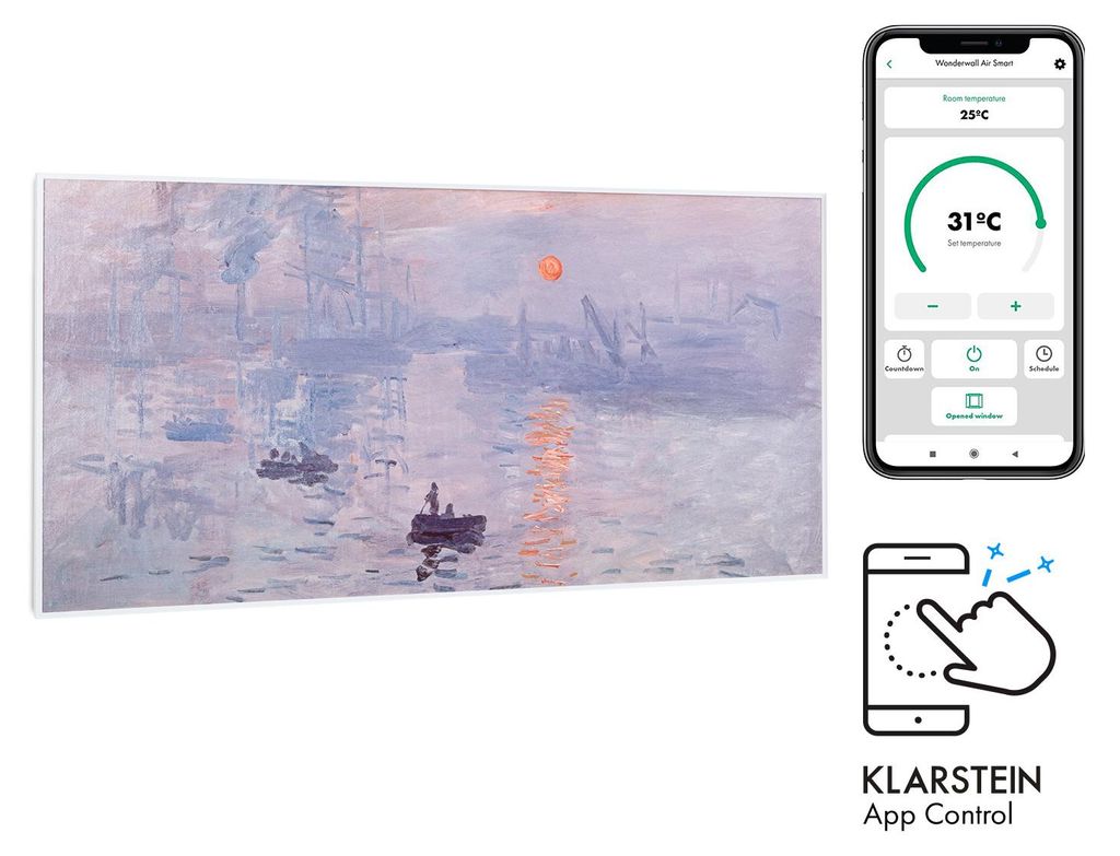 Klarstein Infračervený ohřívač s termostatem, elektrický Obrázek produktu 