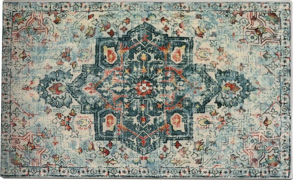 Teppich für Zuhause, Vintage-Stil, persischer Ethno-Stil, rutschfest, tolle Wasseraufnahme, schnelltrocknend, Dekoration, Badezimmer, Schlafzimmer...