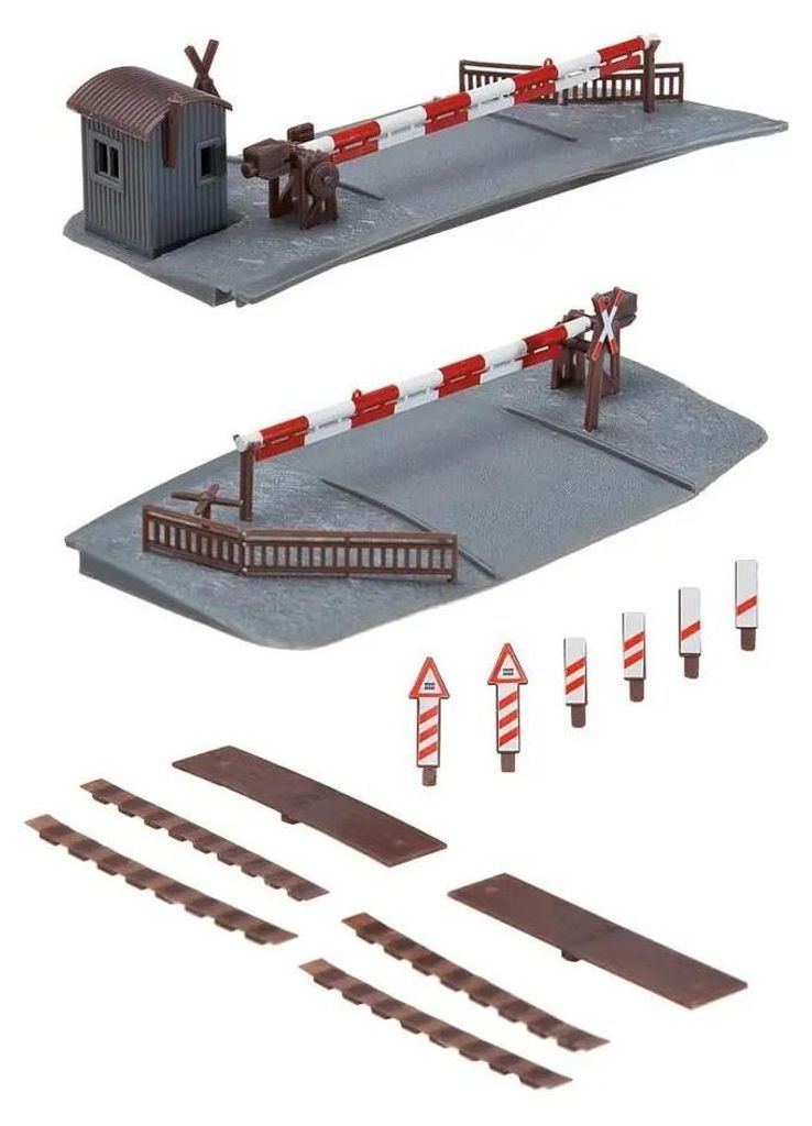Faller H0 120173 Beschrankter Bahnübergang Bahnschranke Produktbild 