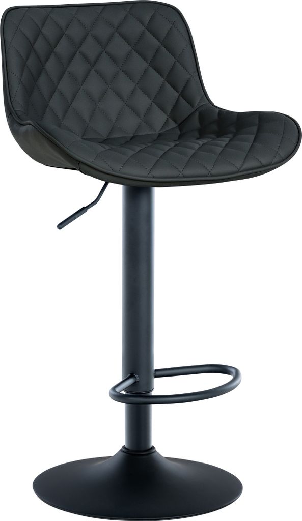 Barhocker HLO-CP280 Kunstleder schwarz