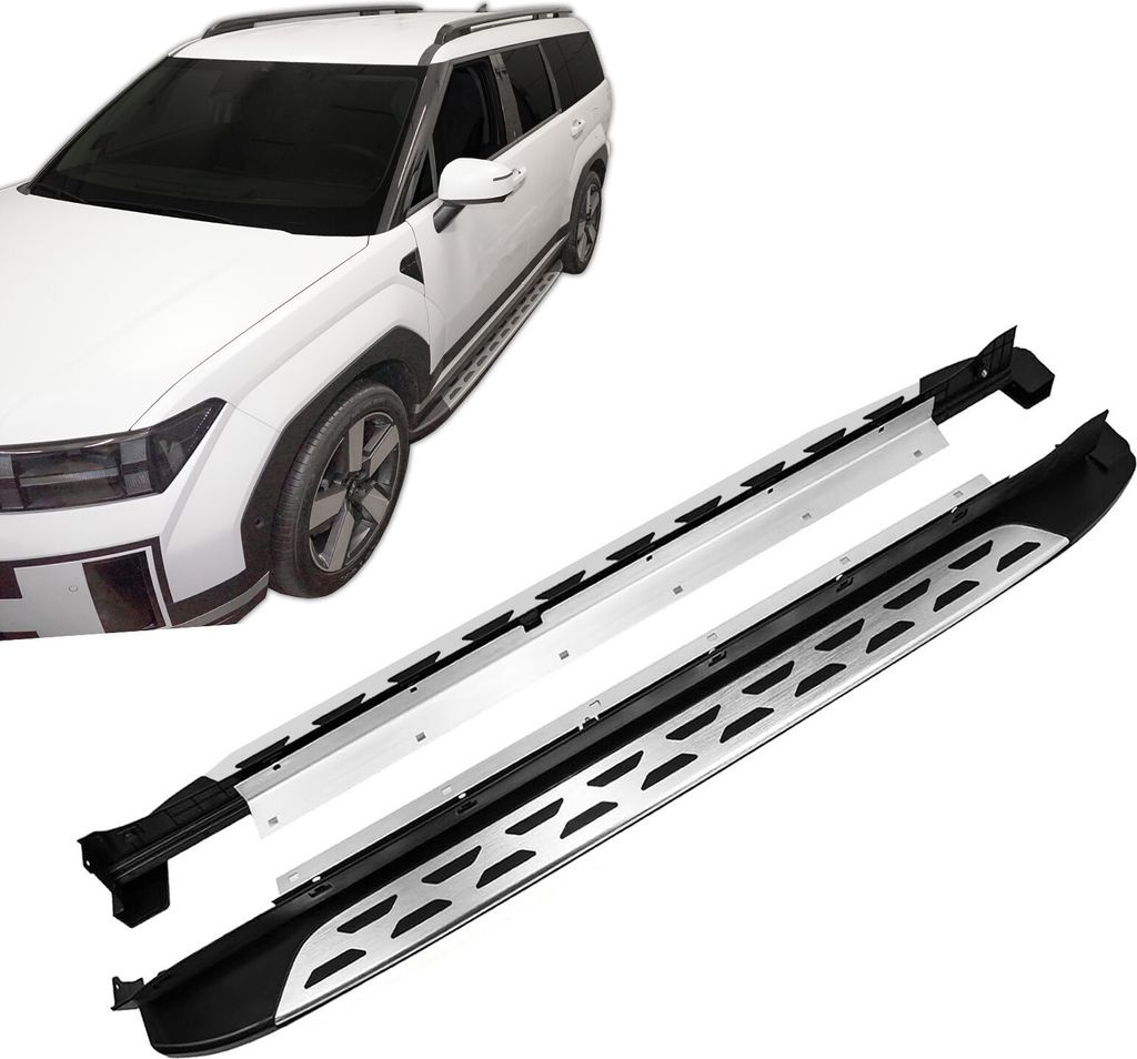 J&J AUTOMOTIVE | Trittbretter Set Aluminium Schweller Für Santa Fe ab 2024